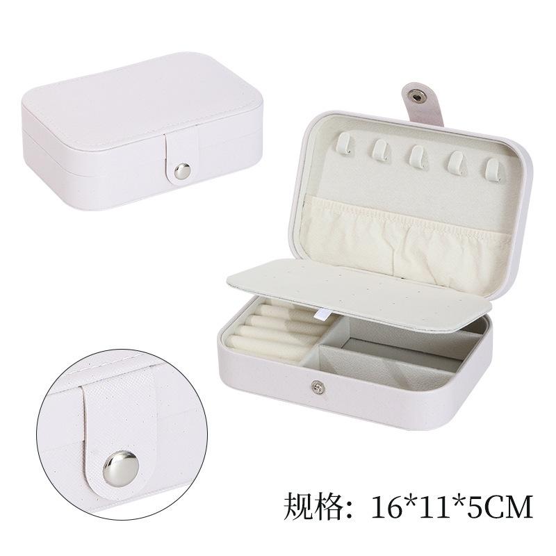 Medium Jewelry Storage Box Simple Double-layer College Student Dormitory Exquisite Gorgeous Necklace Ring Packaging Box Jewelry