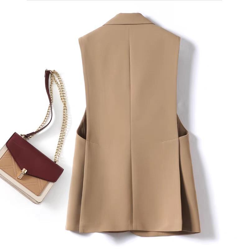 Women's One-Button Petite Suit Vest - Cross-border Spring/Autumn New Style