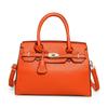 Bag women's early spring new simple solid color shoulder bag fashion temperament lychee pattern handbag