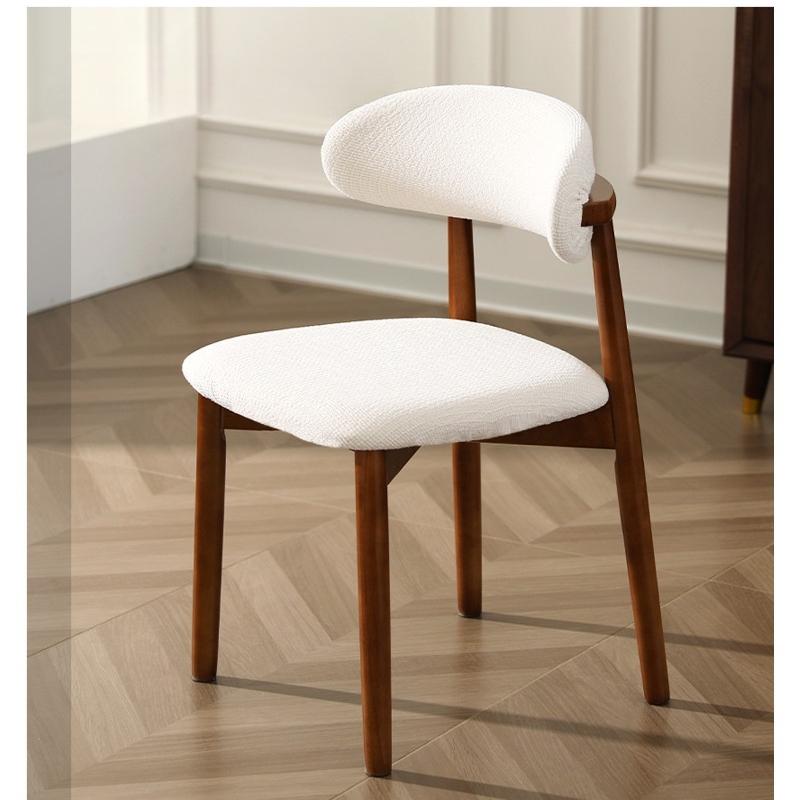 1/2/4Pcs Jacquard Office Chair Backrest Seat Covers Solid Wood Dining Chair Cover Elastic Seat Cover For Restaurant Dining Room