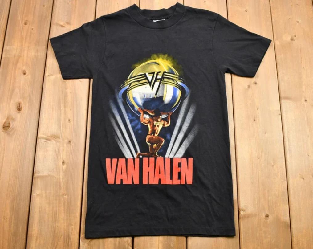 Vintage 1986 Van Halen 5150 Tour Graphic T-shirt - Single Stitch - Music Promo 2XL