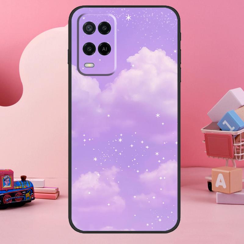 Purple aesthetic Case For Oppo A78 A38 A18 A98 A58 A60 A80 A40 A96 A76 A16 A94 A74 A54 A15 A17 A57 A77 A5 Pro