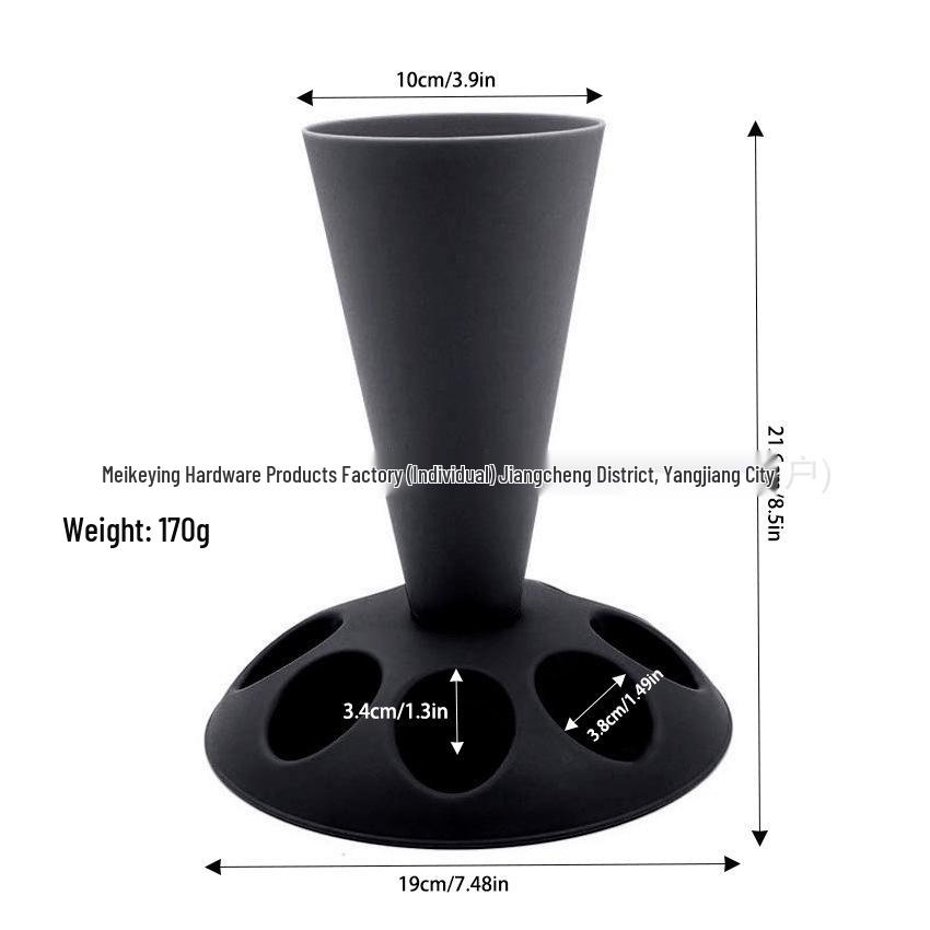 Detachable Silicone Piping Bag Holder and Rack Baking Tool чёрный