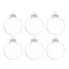 6Pcs PET Clear Plastic Christmas Ball Fillable Plastic Bauble Xmas Tree Hanging Ornaments  Wedding