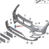 BMW X1 F48 Front Bumper Air Deflector (51117453991)