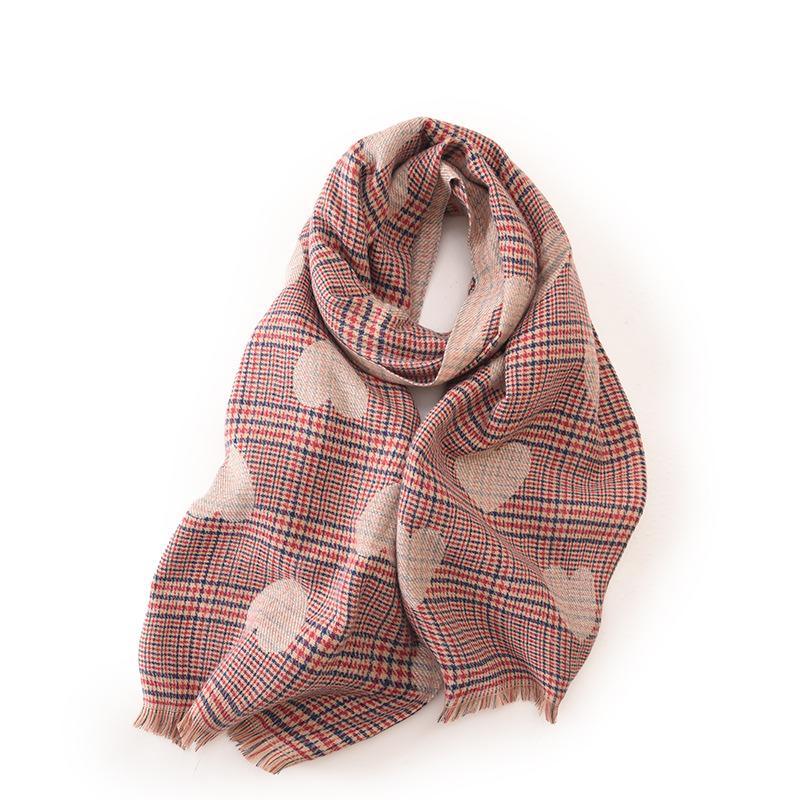 Women's Plaid Blanket Scarf - Oversized Chunky Wrap For Fall & Winter