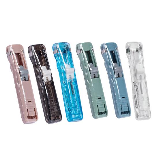 Portable Stapler Dispenser Eco-Friendly Reusable Metal Clips for Document Protection Lightweight Handheld Paper Clip Dispenser for Home School