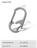Titanium Alloy Multifunctional Car Keychain & Bottle Opener for Outdoor Use