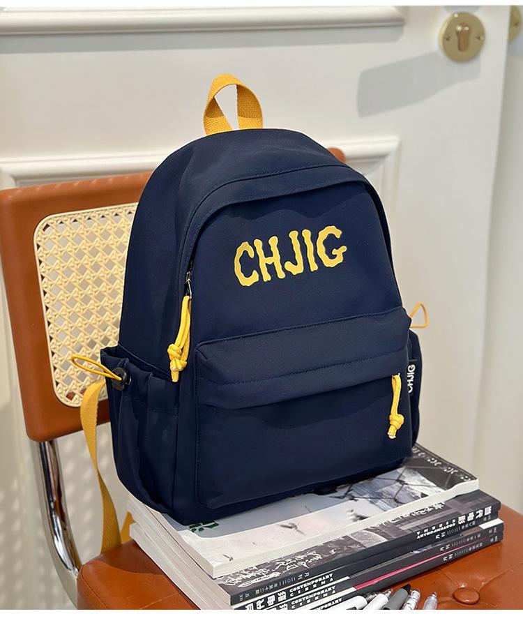 School Bag 2025 New Ins Wind Mini Niche Retro School Bag Simple Casual Versatile Backpack Spring Outing Backpack