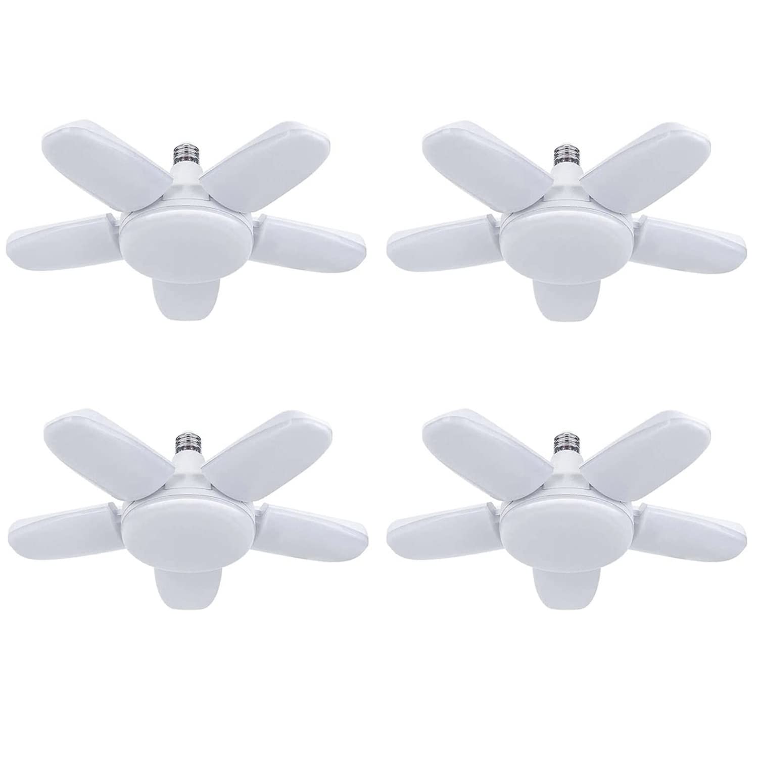 

Set of 4 100W LED Garage Lights, Construction Lights, 6500K 10000LM E26 Pendant Lights, Daylight White, LED Bulbs, Ceiling Lighting for Dining Rooms,