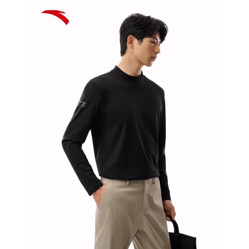 ANTA Men s Zero Pressure Fleece Lined Half-High Neck Long Sleeve T-Shirt 3XL