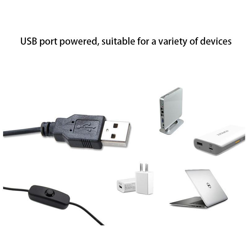 Led Clip Lamp Eye Protection Student Study Desk Lamp Computer Keyboard Lamp Dormitory Metal Material Desk Lamp USB Powered