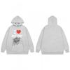 Sp5der Spider Web Foam Print Fleece Hoodie Loose Fit Hip Hop Sweatshirt Men Women