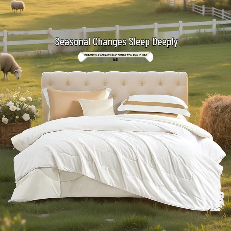 

FUANNA 100% Australian Wool & Silk All-Season Duvet