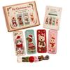 Handmade Christmas Embroidery Page Markers, with Step-by-Step Instruction Needle Thread for Book Lover Holiday Gift