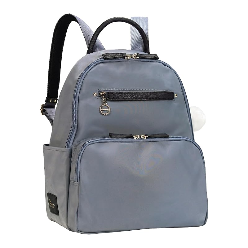 

[Kanana project] rucksack every backpack A4 storage possible With back pocket 31662 ladies blue gray H37xW28xD13cm