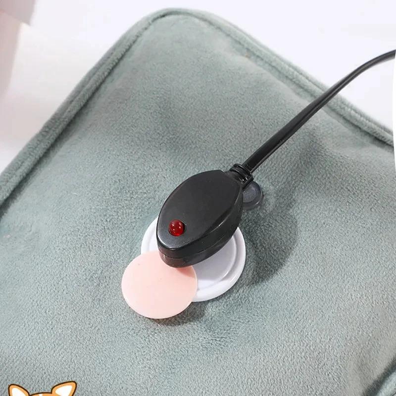 Rechargeable Hot Water Bottle - Cute Electric Hand Warmer (EU Plug), Reusable Hot Compress Bag & Pocket Warmer