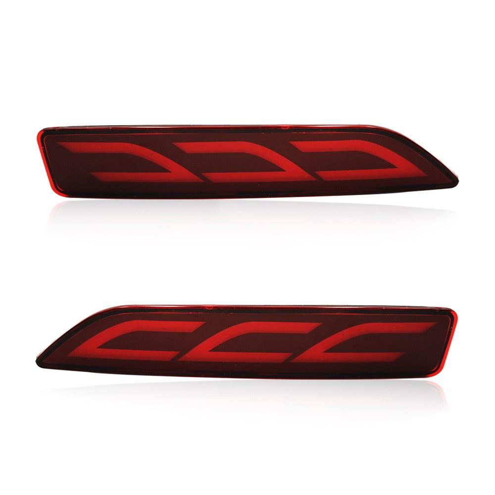 2x LED Rear Bumper Reflector Light Brake Tail Lamps For Honda CRV CR-V 2007-2009