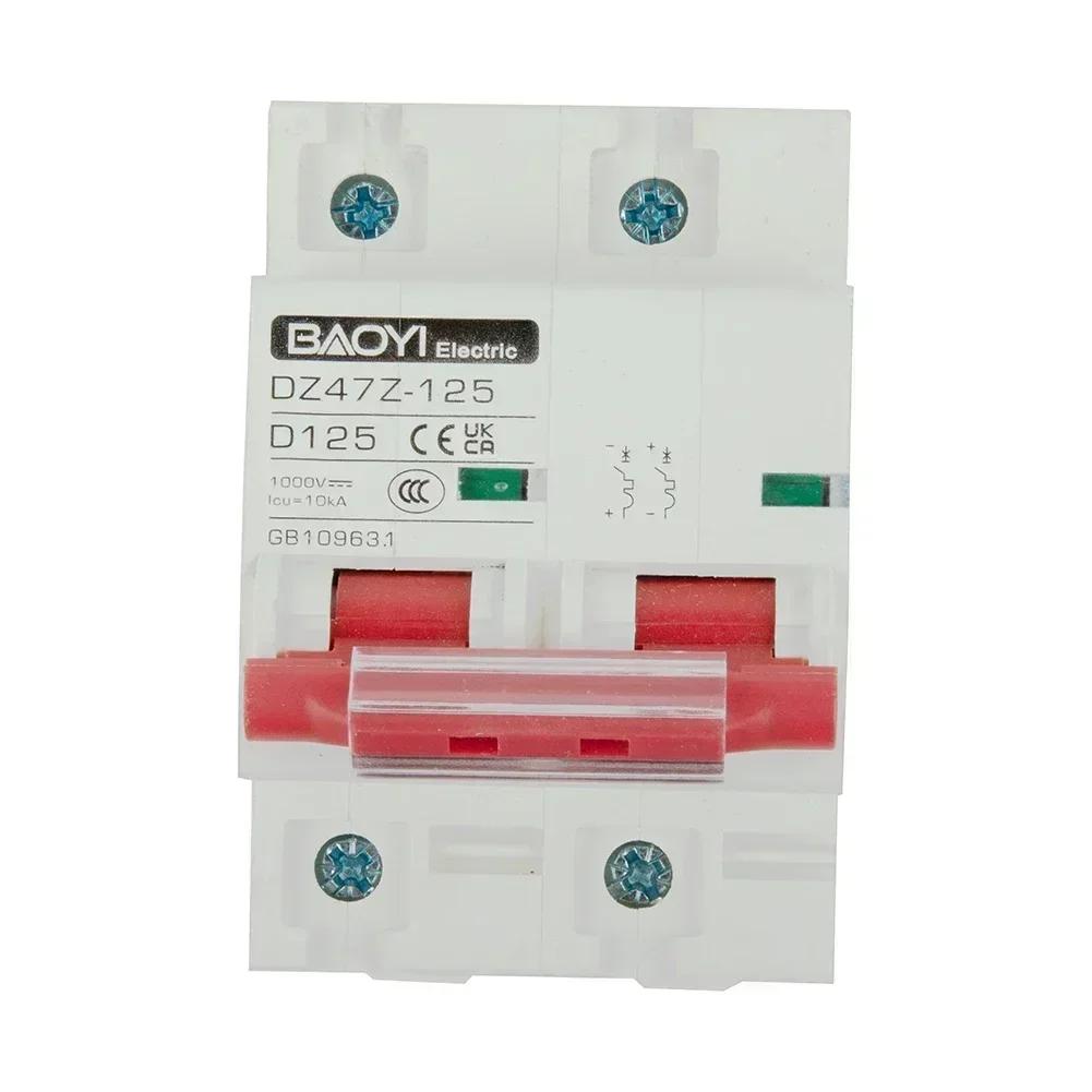 High performance 2PFor DC1000V Solar Miniature Circuit Breaker Battery Switch for Photovoltaic and For DC MCBs