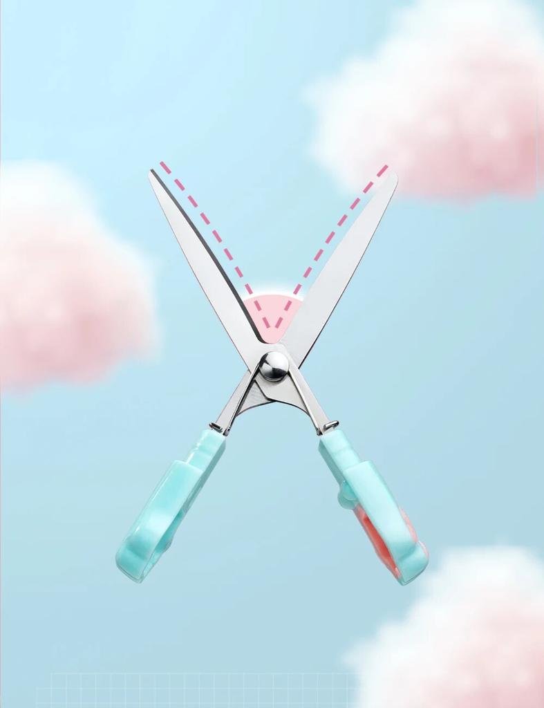 Twingo Godisfärgade Gradient Saxar Kattass Bärbara Mini Pappersklipp Konst Sax Verktyg för Studenter