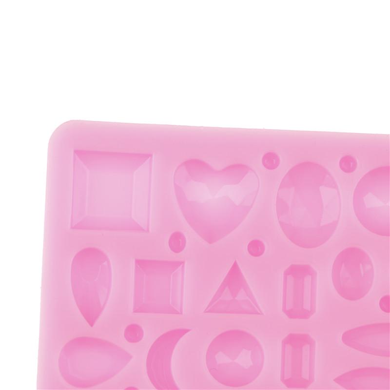 Gemstone Diamond Chocolate Silicone Mould Diy Fondant Cake For Baking Tools