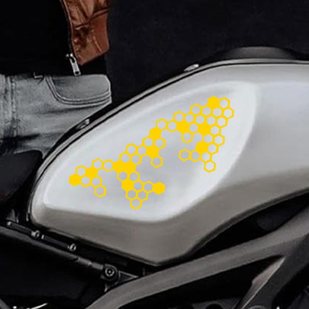 Motorcycle Stickers and Decals, Motorcycle Hexagon Stickers | Vista Printed Motorcycle Modified Honeycomb Shape