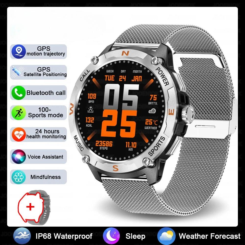 New GPS Outdoor Sports Smart Watch Men 1.43 Inch  Screen Built-in Dual-band GNSS Bluetooth Call Smartwatch Women