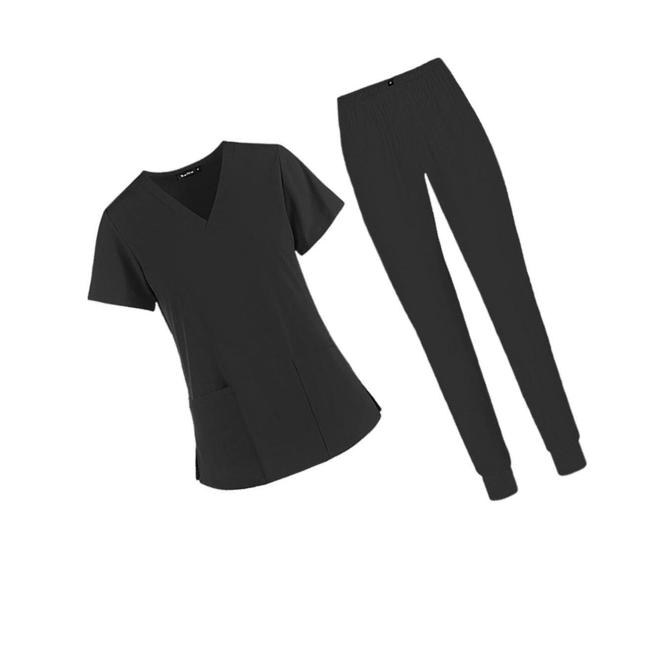

Удобный комплект медсестры с V-образным вырезом, дышащий и облегающий, 2 кармана s