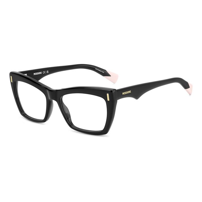 Lunettes de Vue MISSONI MIS 0207 53/17/145 807 BLACK ACETATE FRAMES WOMAN MISSONI MIS 0207 BLACK Optical frames 53