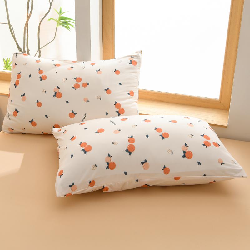 2pcs Fresh Floral Print Pillowcases Soft Skin Friendly Pillow Cover for Bedroom Elastic Comfortable Home Pillow Cases 48x74cm