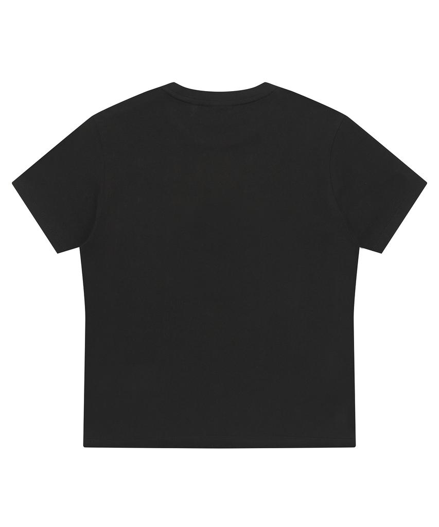 Syupeodeulai Women'S Metal Logo T-Shirt Black Sdfiscq62Blk