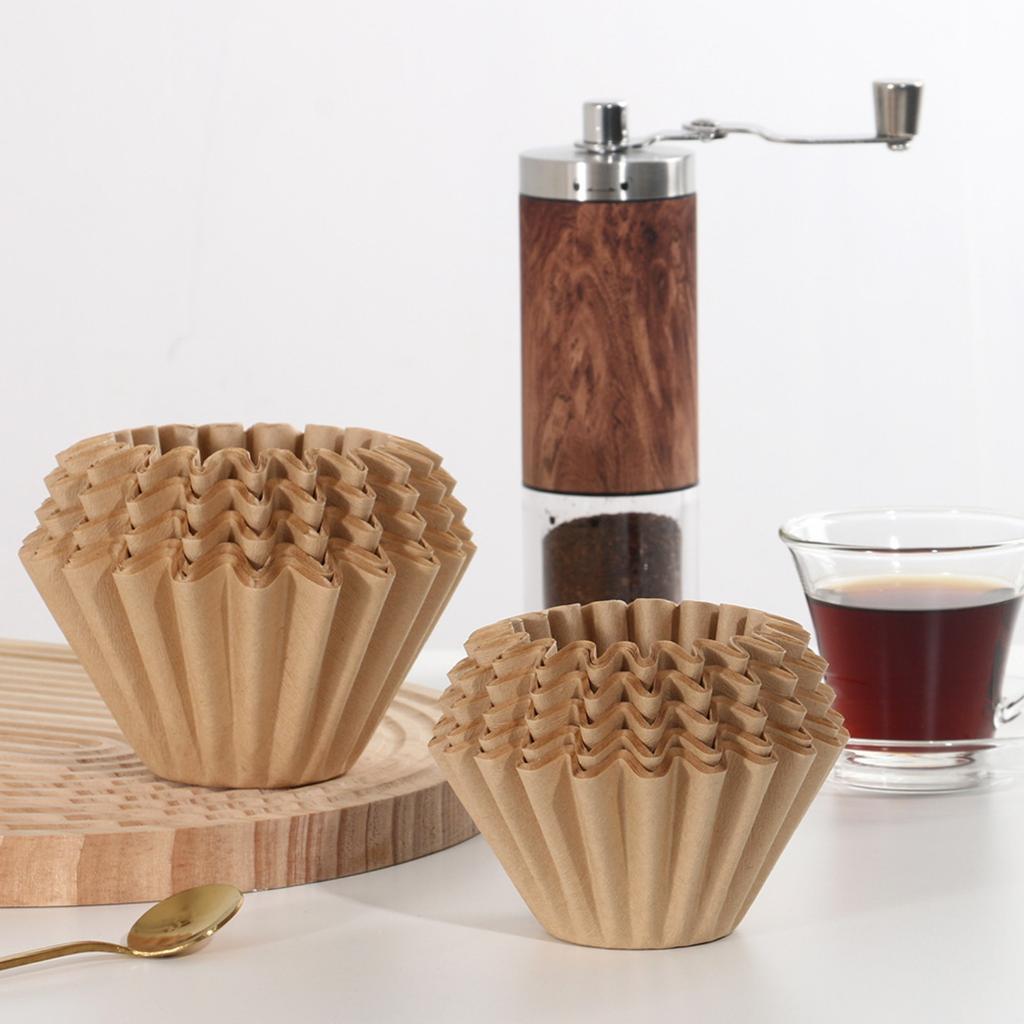 50 tk Kohvifiltripaberit, Sobib kohvimasina asendamiseks Ümmargune kohvifiltripaber, Ühekordselt kasutatav paberist filtripaber