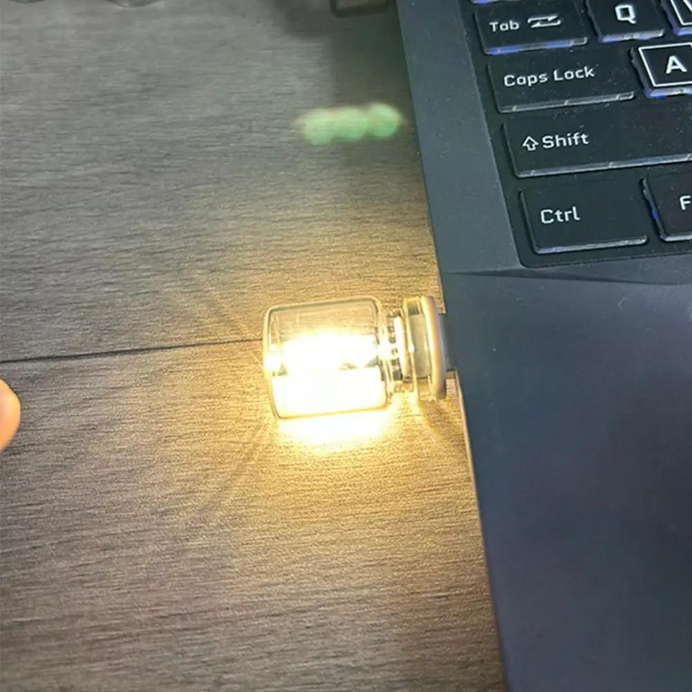 5V USB Night Light LED Filament Lamp New Bedhead Car Bedroom LED Glass Light Bottle Decoration Ceramic Romantic Atmosphere F7Z4