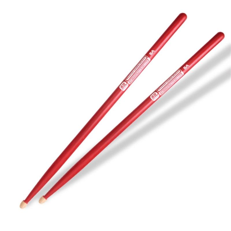 1Pair Walnut Wood Drum Stick Nonslip Grip Practical Drumstick Nonslip Light weight Drumsticks for Comfortable Playing