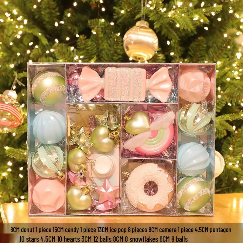 2025 Large Luminous Christmas Tree with Ornaments for Indoor Decoration