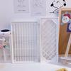 Folding Brief Desktop Storage Rack Accessories Organizer Plastic Shelf Holder