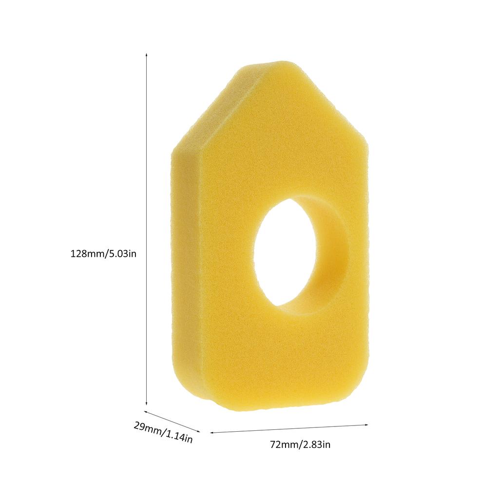 6 Pack Replacement Air Cleaner Foam Filter Sponge Cleaner Element for Lawn Mower Air Filters