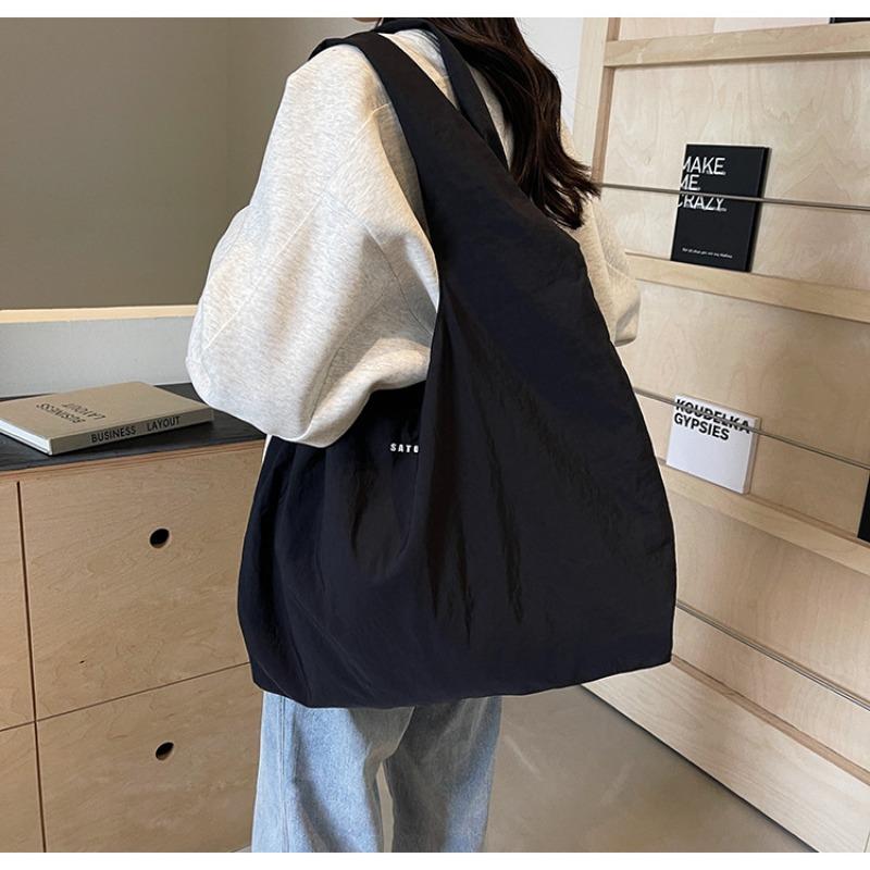 Color Collision Letter Casual Handbag 2025 New Simple Shoulder Bag