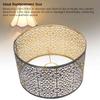 Metal Lampshade E14 E27 Iron Hollow Out Modern Decorative Cylinder Lamp Shade for Table Wall Ceiling Lamp Black and Gold