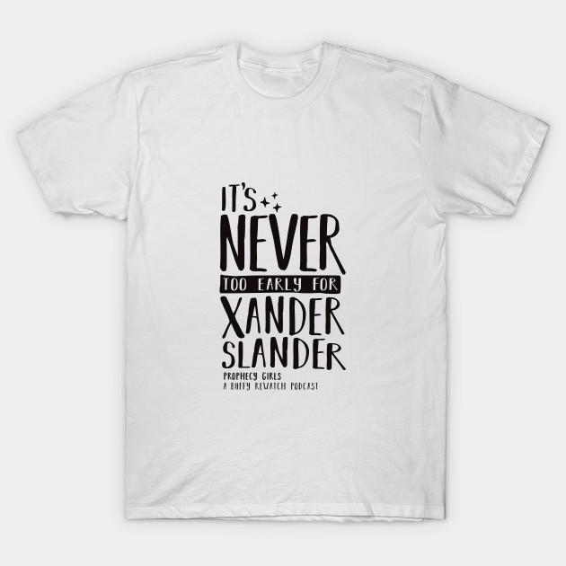 

Men Black Print T-shirt Xander Slander No-Cut Transfer Paper Print Cotton Tshirt M білий