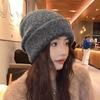 Women's Autumn and Winter Hats, Star Wool Knitted Hats, Thermal Bald Hats