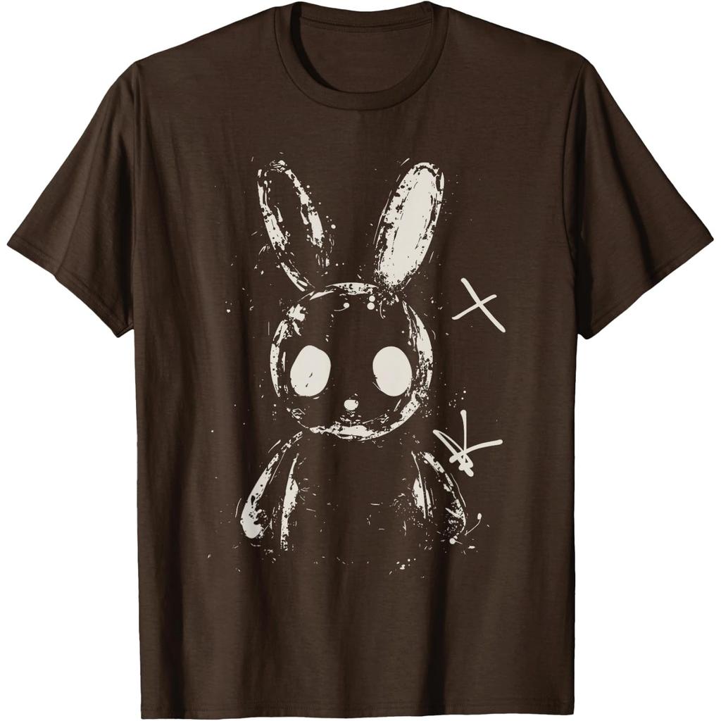 Creepy Cute Bunny Rabbit Alt Goth Grunge Horror Aesthetic T-Shirt