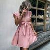 New Loose Casual Fresh Temperament Ruffled Vest Dress Dress