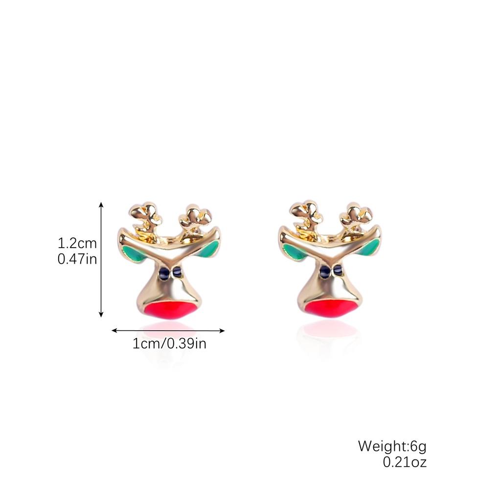 Europäisches und Amerikanisches Weihnachts-Ohrring-Set Funkelnde Diamant-Schneeflocke Glocke Feiertags-Ohr-Accessoires