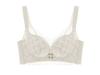Women's Lace Minimizing Bra Set: Wireless, Thin with Sandwich Cups for Large Bust, Anti-Sagging, Gathers Side Breasts.