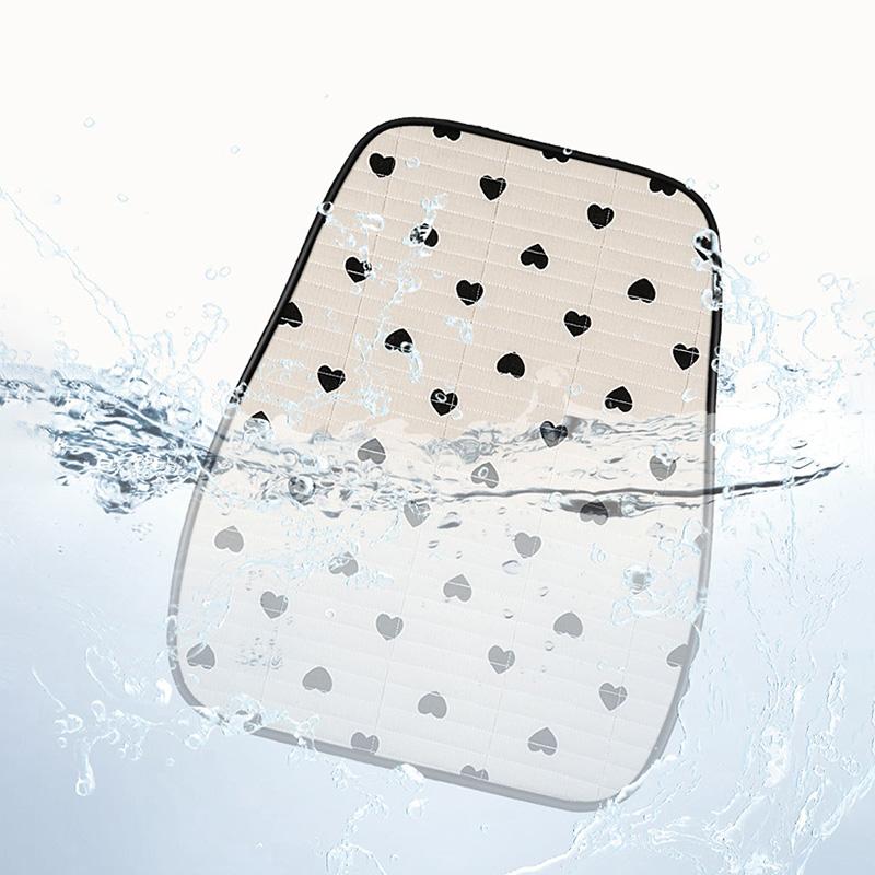 New Fashion Cartoon Bear/Love Print Washable Car Seat Cover Cushion Cute Car Seat Mat Backrest Decor Car Styling Interior