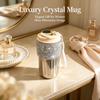 Fashion‑Shiny Rhinestone Thermal Water Mug For Daily‑Gift & Car‑Use