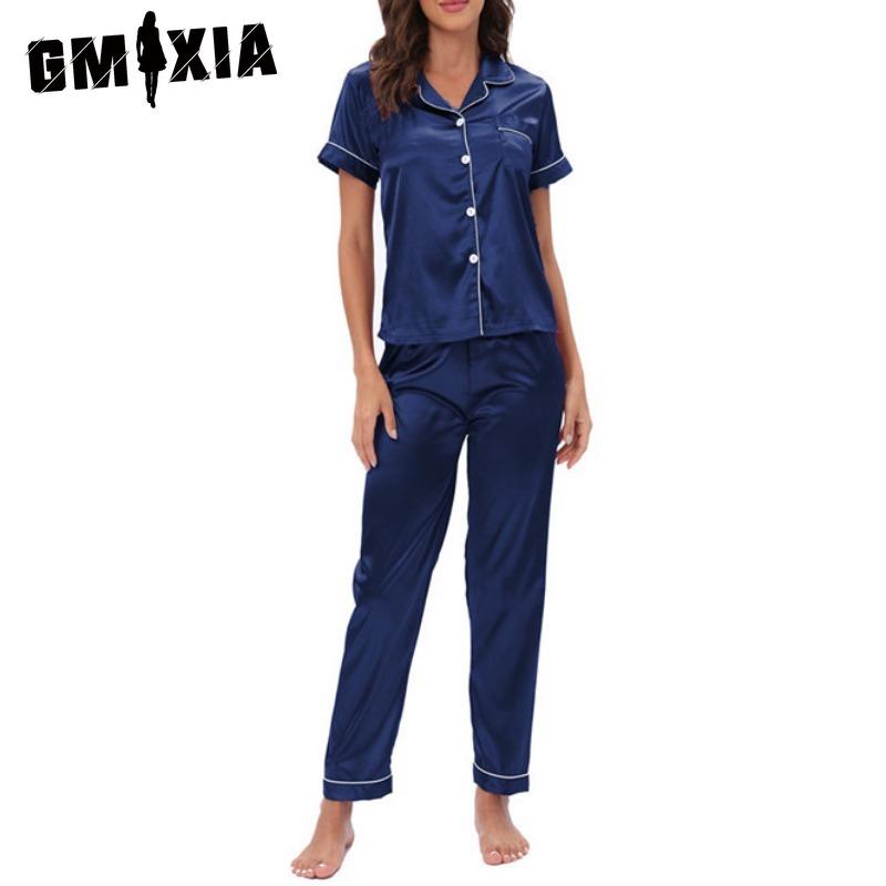 GMXIA Women's Loungewear Two-piece Loungewear Pyjama Set
