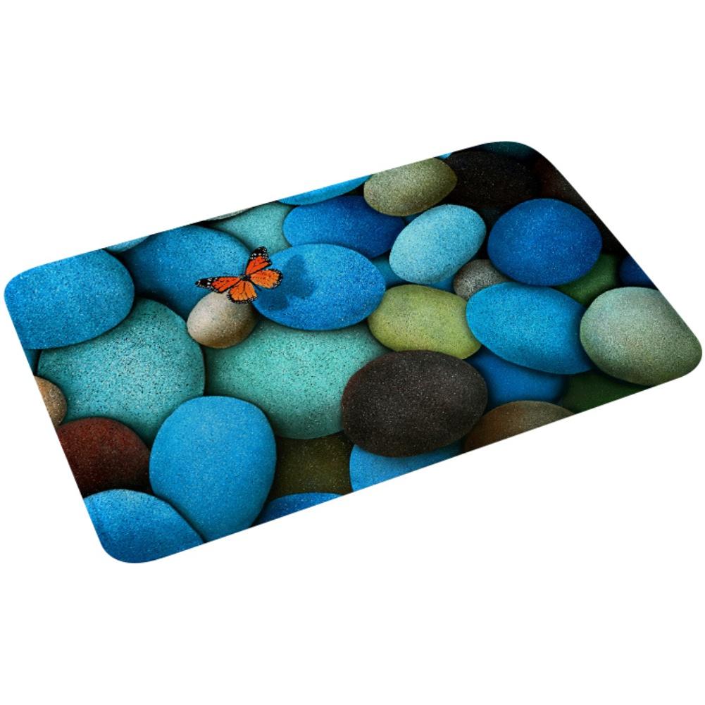 Buy 40*60cm Rug Pads Flannel Mat 3D Print Beach Starfish Carpet Sponge ...