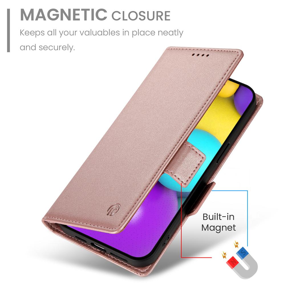 For iPhone 17 Stand Case PU Leather Wallet Phone Cover